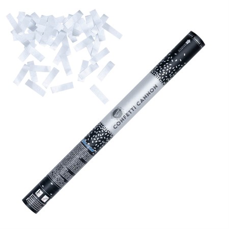 Konfettikanon 60 cm Silver Papper